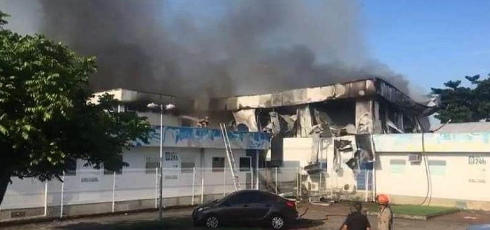Incêndio destrói hospital no Rio e três pacientes morrem
