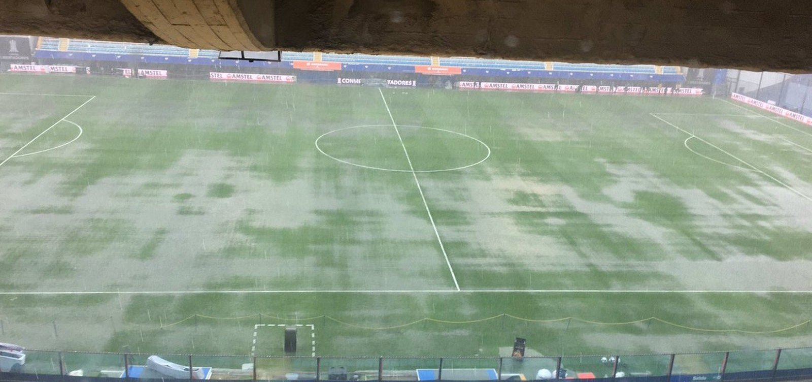 Por forte chuva, final da Libertadores é adiada pela Conmebol