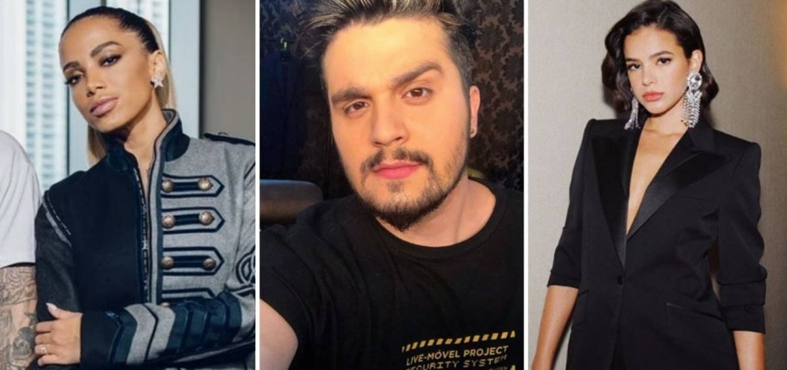  Luan Santana confessa que já pegou Anitta e Bruna Marquezine