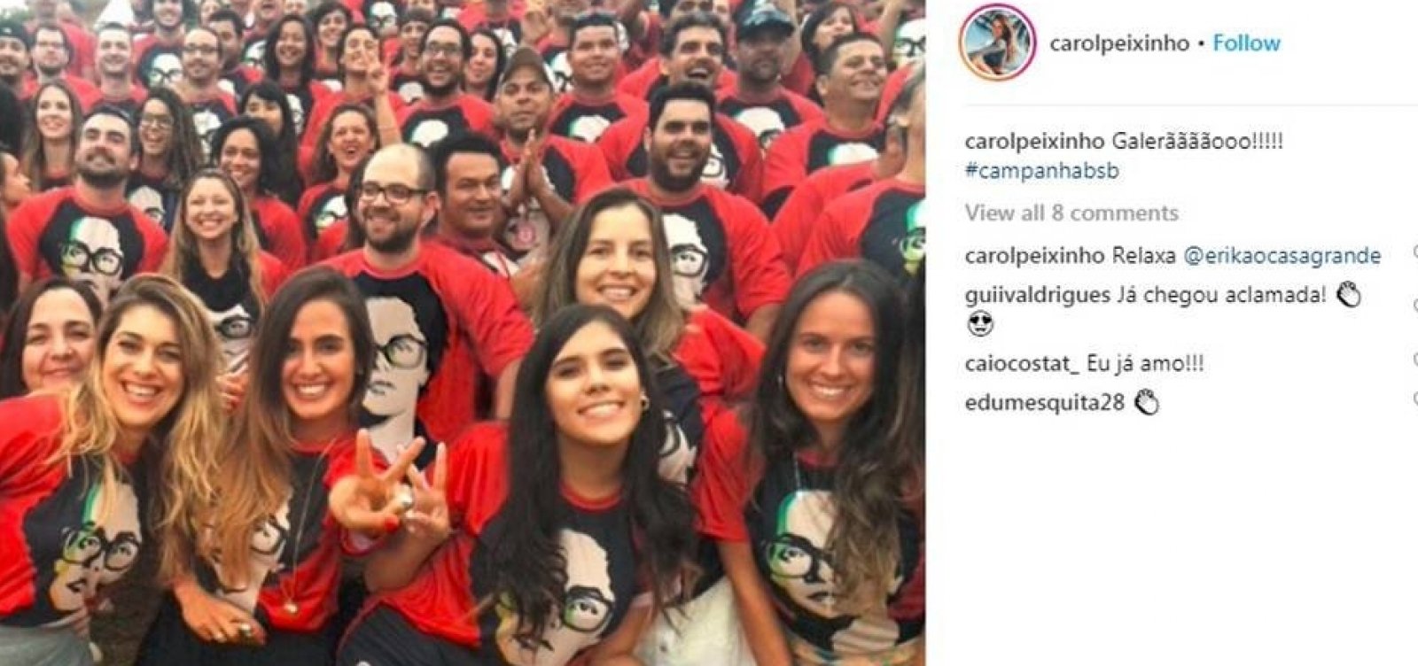 Baiana do BBB19 vira assunto por causa de foto militante: 'Vai botar bolsomínion pra correr'