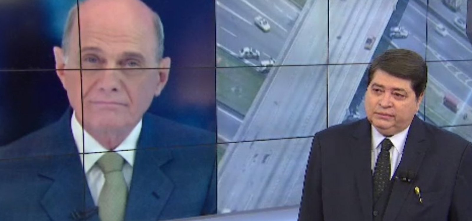 Datena chora ao anunciar morte de Boechat