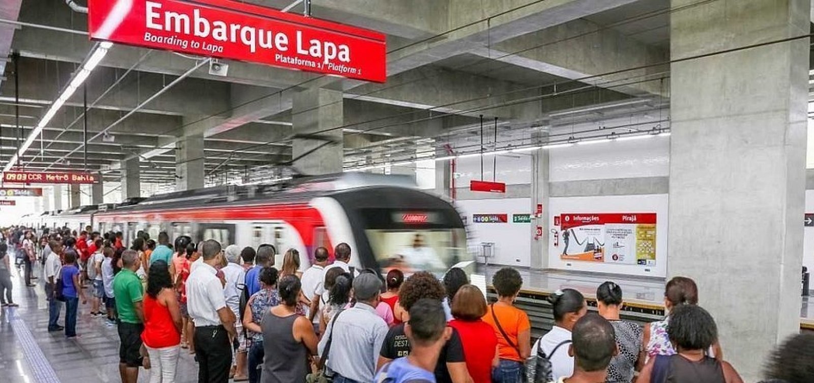 Metrô de Salvador registra recorde de passageiros por três dias consecutivos