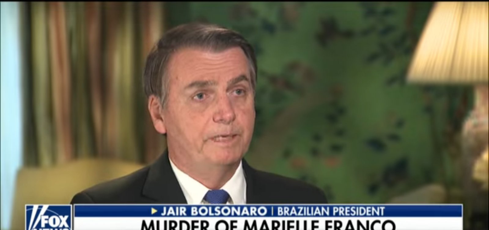 'Eu nem a conhecia', diz Bolsonaro à Fox News sobre Marielle