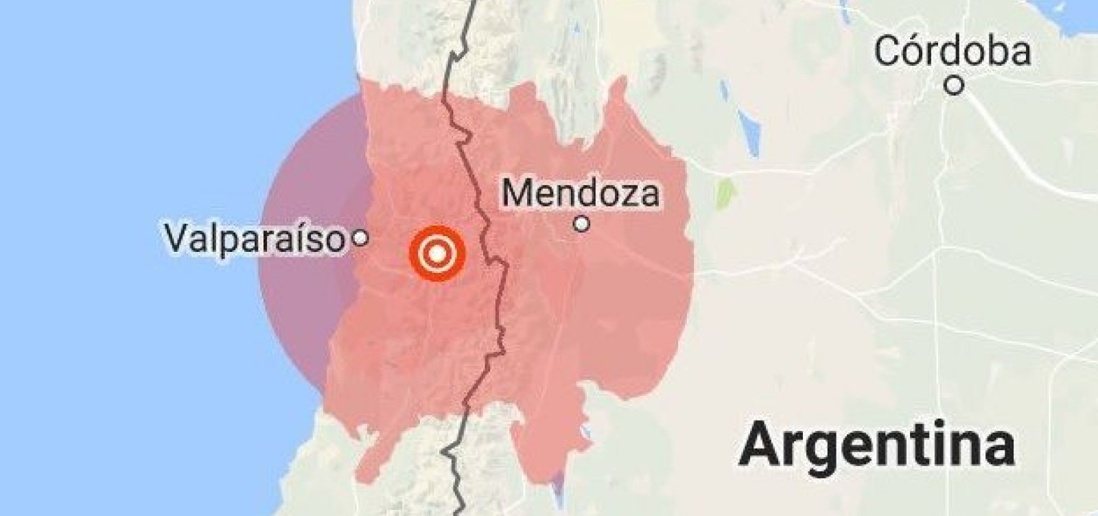 Terremoto sacode regiões de Argentina e Chile