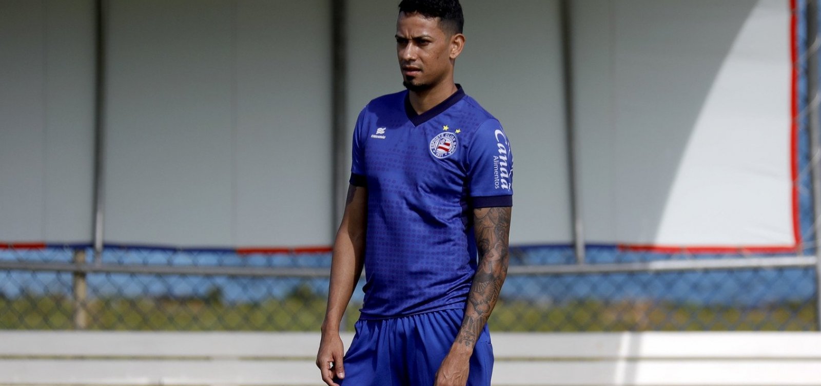 Estreante do dia, Lucca valoriza luta do Bahia em campo: 'A equipe não deixou de tentar'