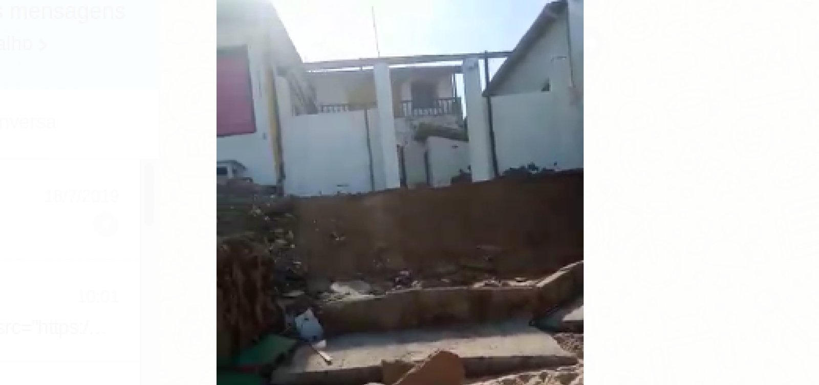 Vídeo mostra destruição na orla de Arembepe, em Camaçari; veja