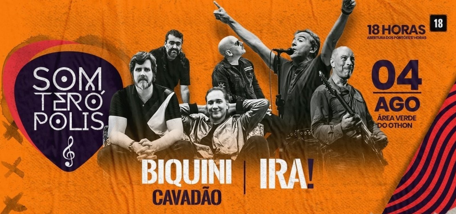 IRA! e Biquini Cavadão fazem show na Área Verde do Othon neste domingo