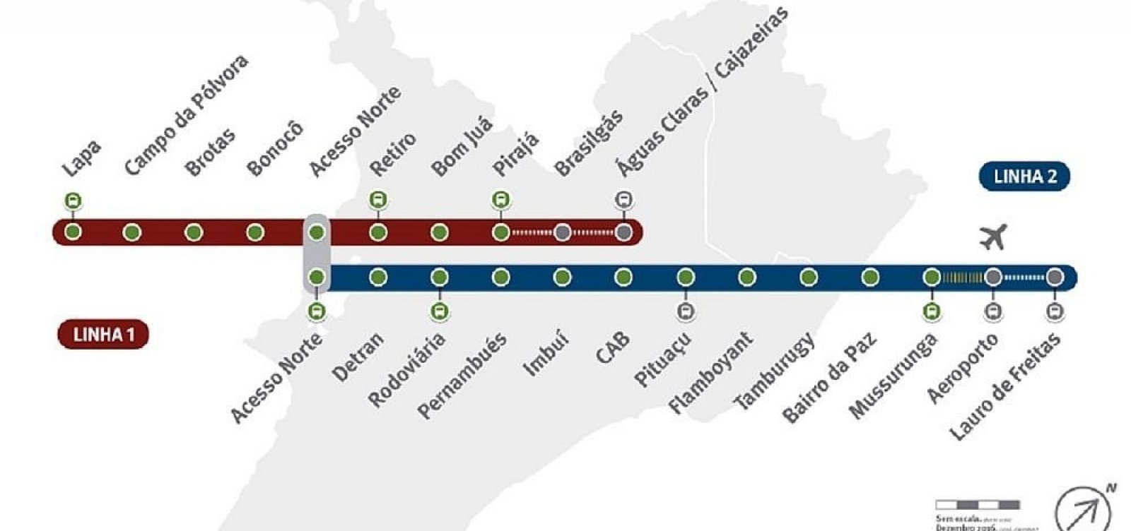 Metrô terá estações na Jaqueira do Carneiro e em Águas Claras, confirma Rui