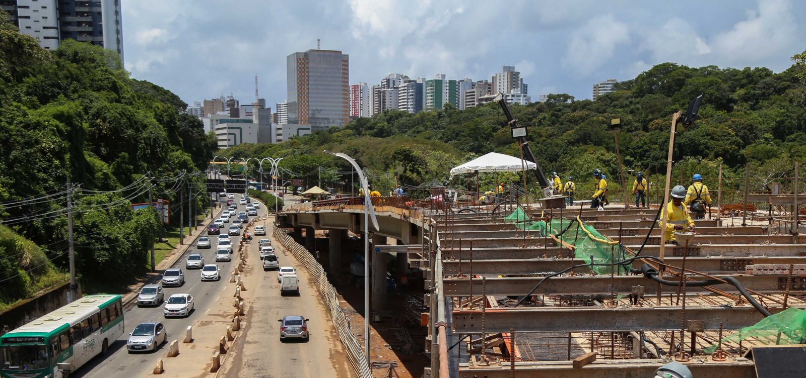 Viadutos  do BRT no Itaigara terão obras concluídas em dezembro