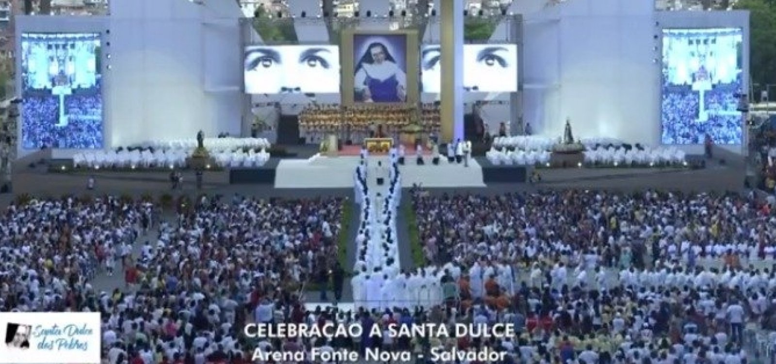 Milhares de fiéis comparecem a celebração à Santa Dulce dos Pobres