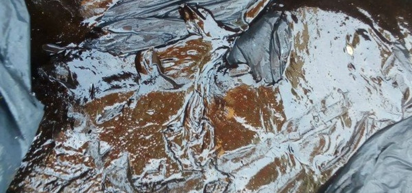 Manchas de óleo são encontradas em praia de Una, no sul da Bahia
