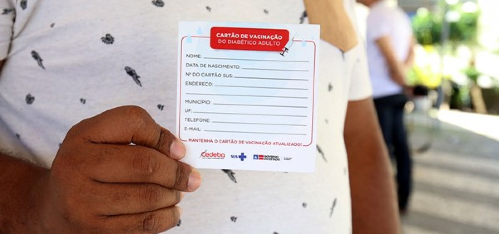 Cedeba lança cartão de vacinação para público diabético