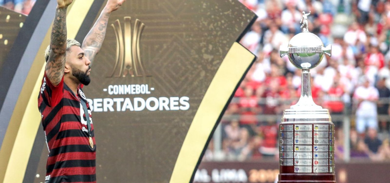 Autor dos gols do título do Flamengo, Gabigol celebra: 'Momento histórico'