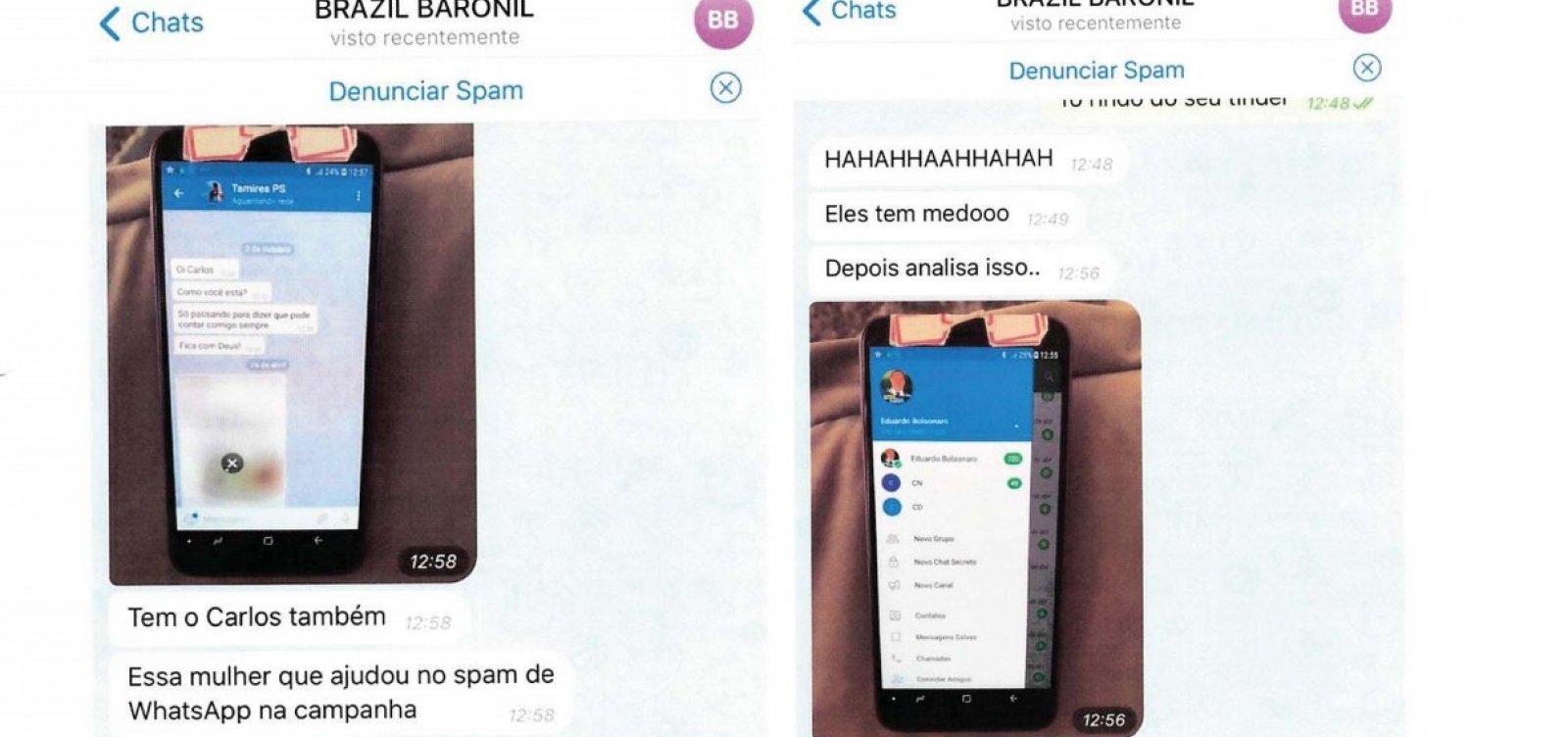 Hackers exibiram mensagens roubadas de filhos de Bolsonaro