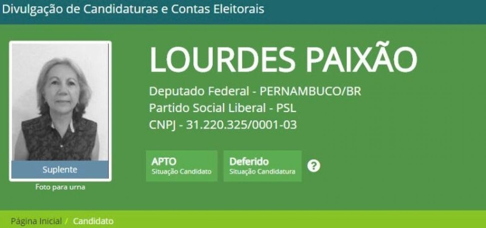 Suposta candidata laranja do PSL é condenada a devolver R$ 380 mil ao fundo partidário