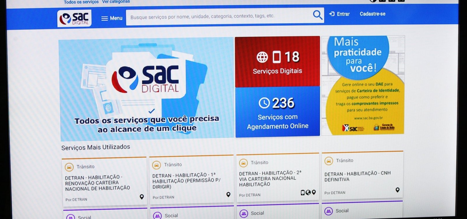 SAC muda sistema de agendamento a partir desta segunda