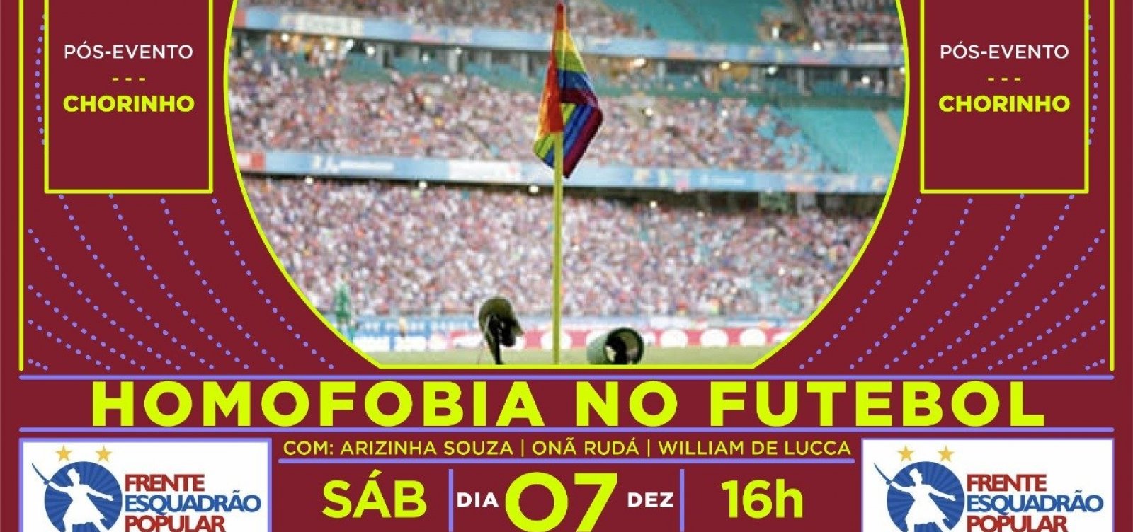 Torcida organizada do Bahia promove debate amanhã sobre homofobia no futebol