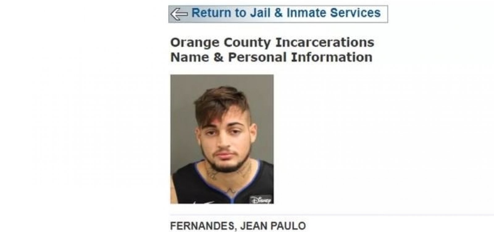 Após relato de agressão, Jean é preso nos Estados Unidos