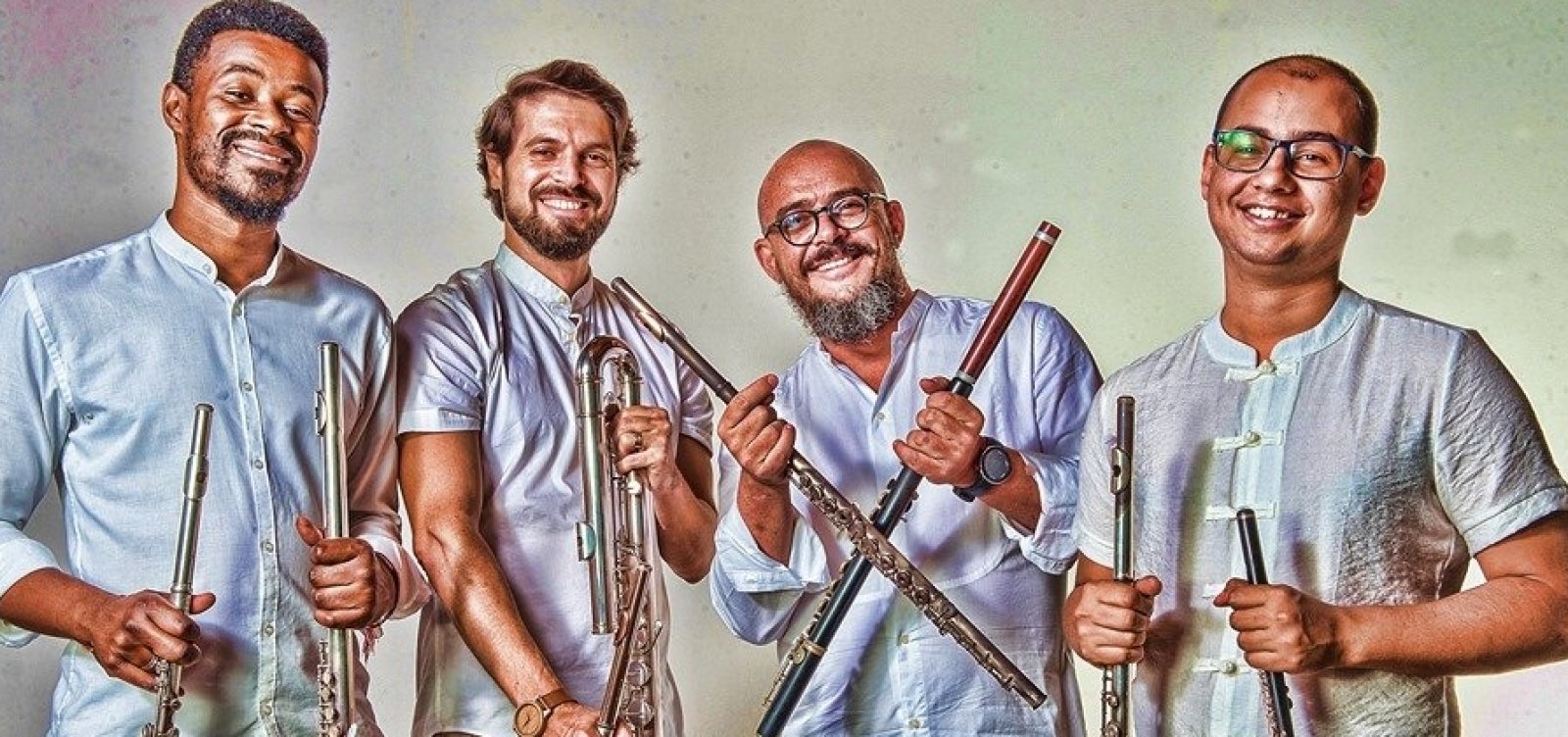 Quarteto de Flautas da Bahia se apresenta neste sábado na Casa Boqueirão