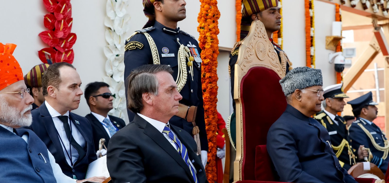 Bolsonaro participa de evento do Dia da República na Índia