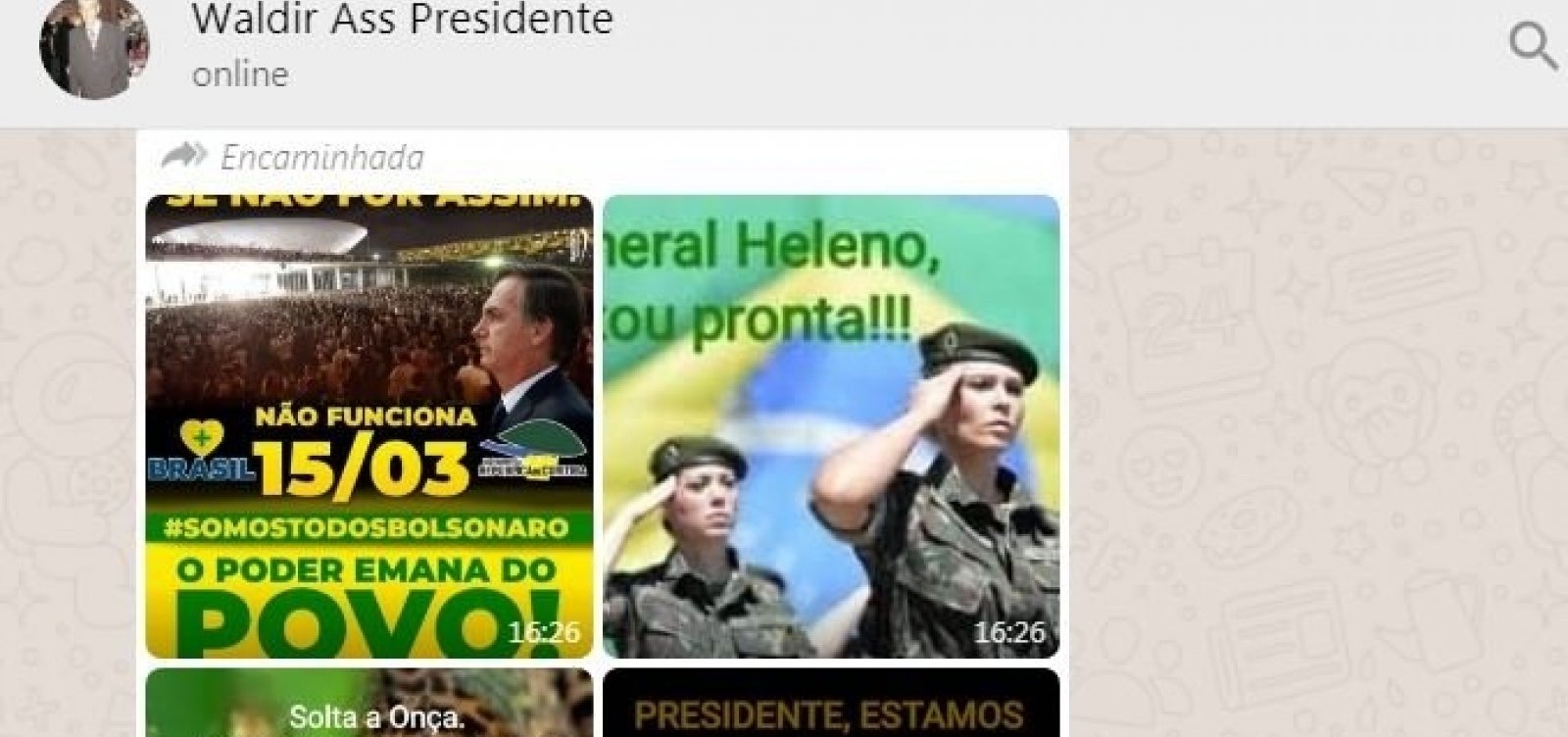Conselheiro do presidente envia mensagens a favor do AI-5 e de protesto contra STF e Congresso