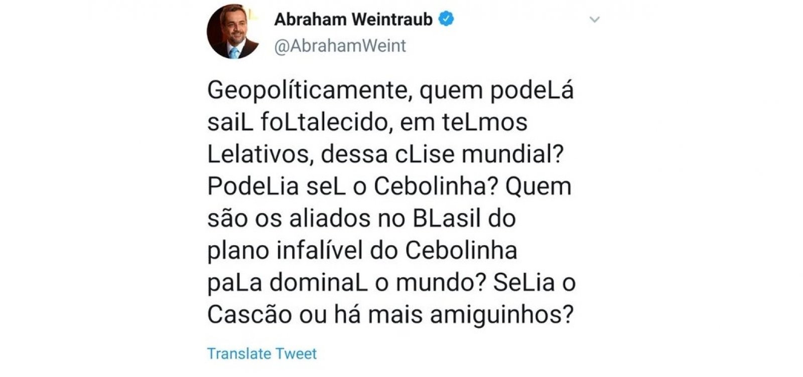 Embaixada da China diz que post de Weintraub é 'racista' e traz influências negativas na relação com o Brasil