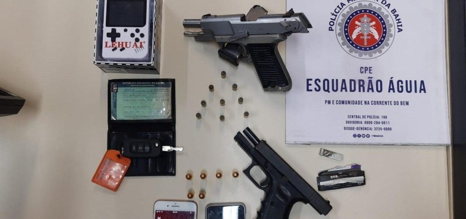 Nove armas de fogo são apreendidas por dia na Bahia, de janeiro a setembro de 2020