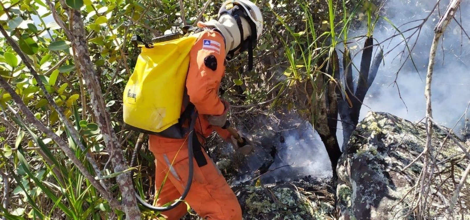 Incêndio atinge Morro do Bittencourt, na Chapada Diamantina